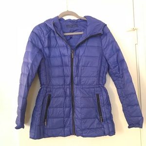Michael Kors Royal Blue Packable Down Jacket